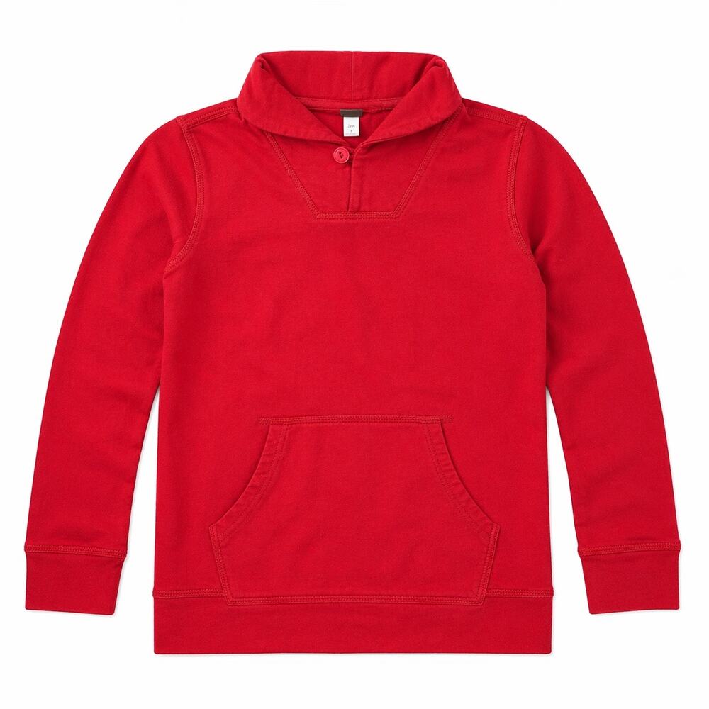 Tea Collection Red Kanga Popover Sweatshirt Girls Top